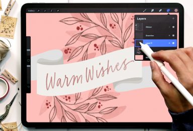 Create a Holiday Ribbon in Procreate
