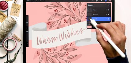 Create a Holiday Ribbon in Procreate