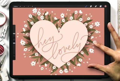 Daisy Heart in Procreate