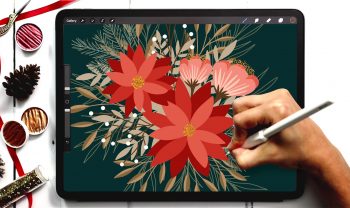 Flat Winter Florals in Procreate