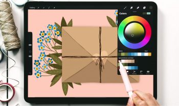 Floral Love Letter in Procreate