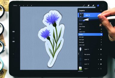 Lifting Sticker Effect in Procreate