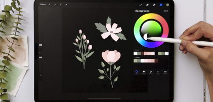 3 Flowers Anyone Can Draw in Procreate