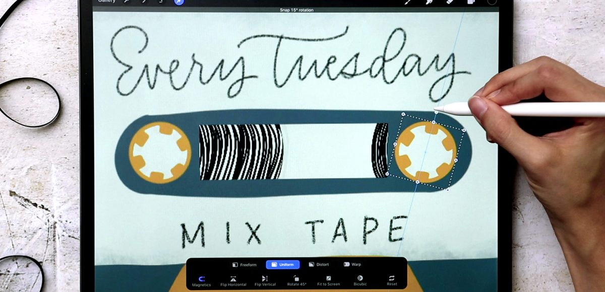 Animate Mix Tape in Procreate