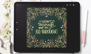 Easy Floral Borders in Procreate