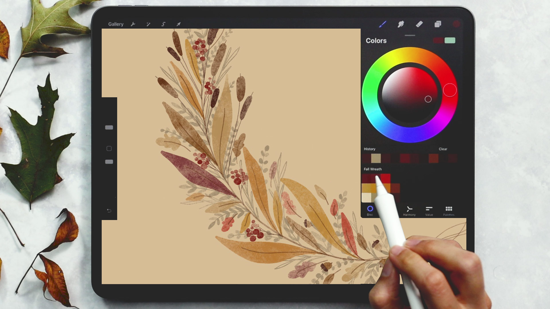 Paint a Fall Wreath in Procreate - Every-Tuesday | Blog | Every-Tuesday