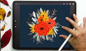 Flat Fall Florals in Procreate
