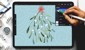 New Years Greeting in Procreate