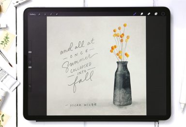 Paint a Shiny Fall Vase in Procreate
