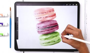 Paint Watercolor Macarons in Procreate