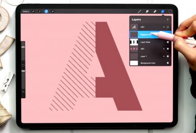Pattern Letters in Procreate