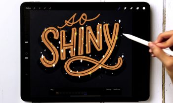 Sparkling Lettering Animation in Procreate