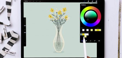 Draw a Vase of Spring Flowers in Procreate