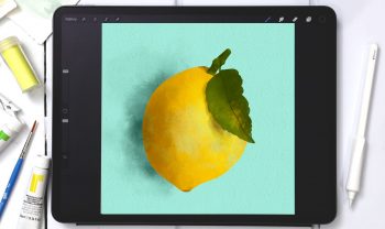 Watercolor Lemon in Procreate