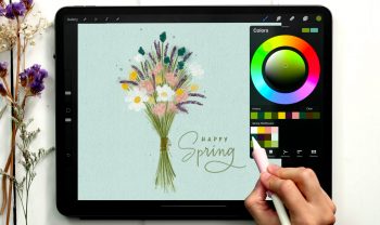 Messy Spring Wildflowers in Procreate