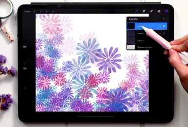 custom scatter brush in procreate