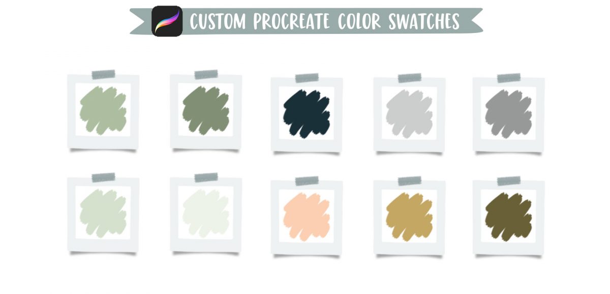 Gouache Gardening Supplies in Procreate