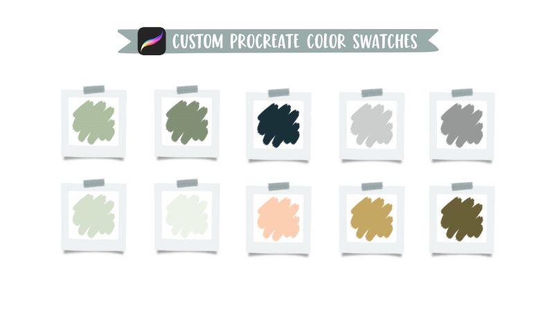 Gouache Gardening Supplies in Procreate