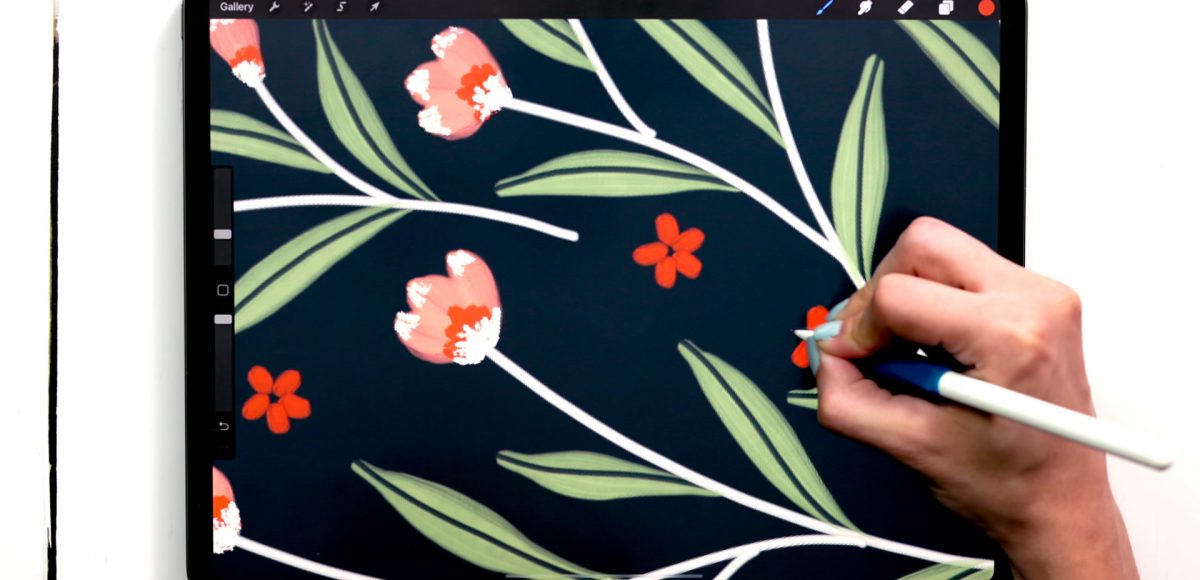 Mother's Day Gouache Florals in Procreate