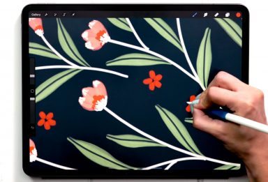 Mother's Day Gouache Florals in Procreate