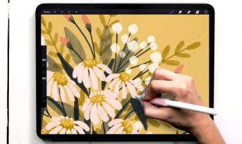 Paint Messy Gouache Wildflowers in Procreate
