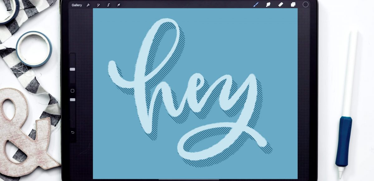 Easy 3D Hatched Shadow Effect in Procreate