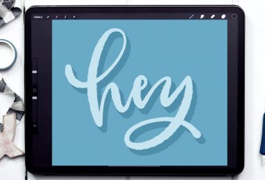 Easy 3D Hatched Shadow Effect in Procreate