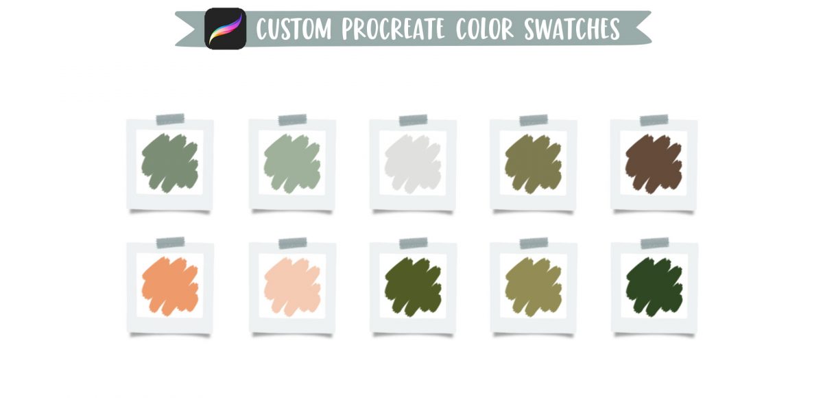 Flat Summer Florals in Procreate