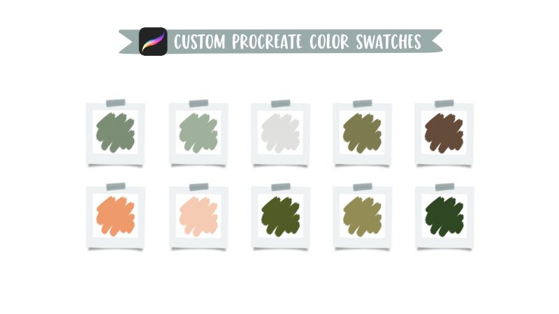 Flat Summer Florals in Procreate