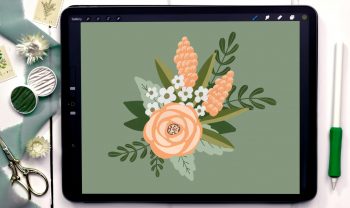 Flat Summer Florals in Procreate
