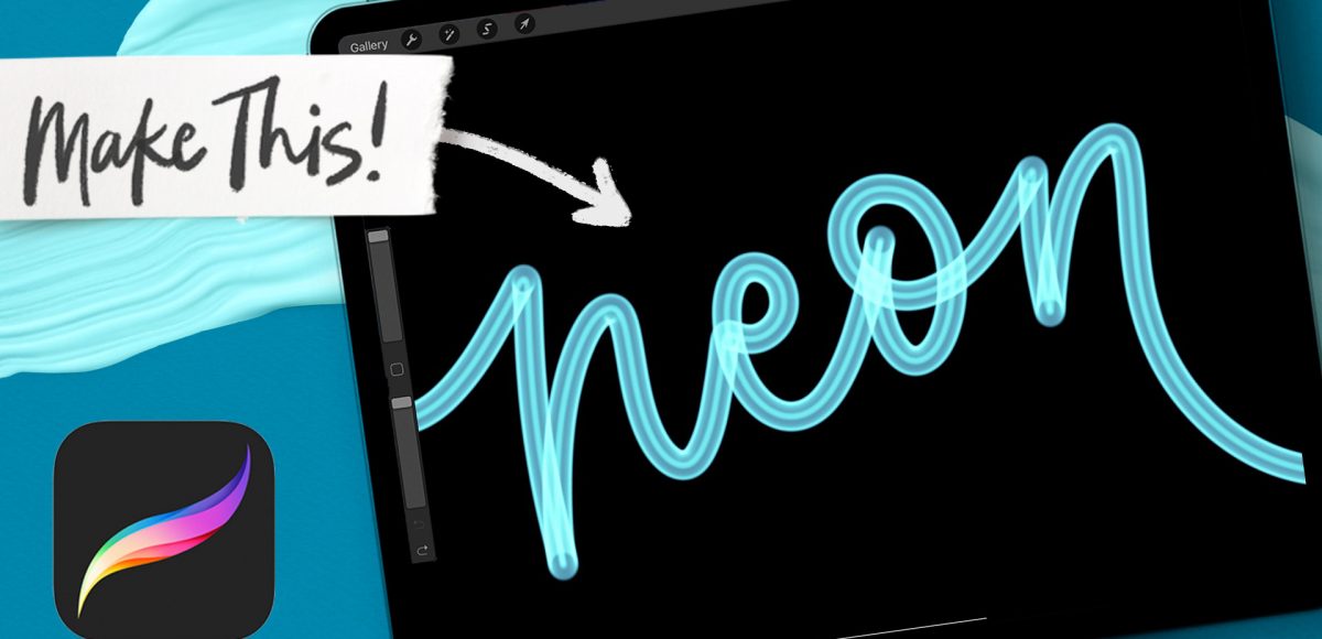 Make a Custom Neon Procreate Brush