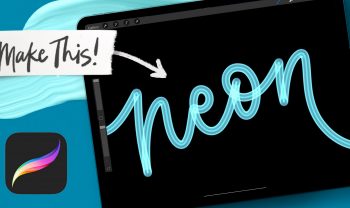 Make a Custom Neon Procreate Brush