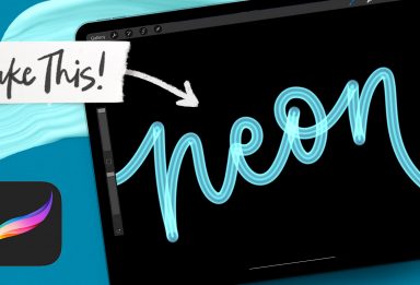 Make a Custom Neon Procreate Brush