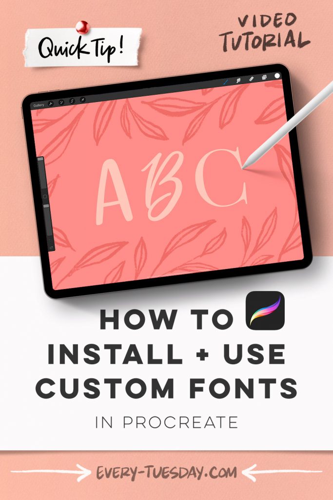 free fonts for ipad procreate