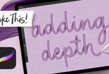 How to Add Depth to Lettering in Procreate