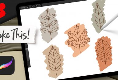 Draw 5 Leaf Shapes in 60 Seconds with Procreate
