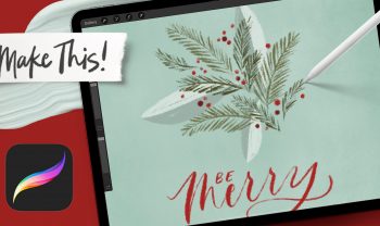 Be Merry! Easy Evergreen Doodles in Procreate