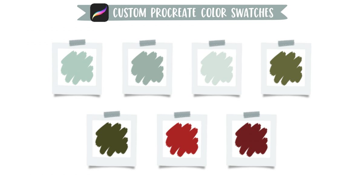 Be Merry Easy Evergreen Doodles in Procreate color