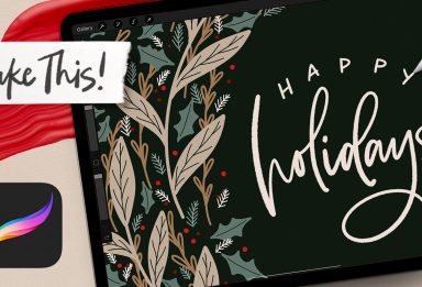 Happy Holidays! Create Festive Foliage in Procreate