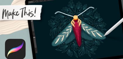 Draw a Magical Moth in Procreate