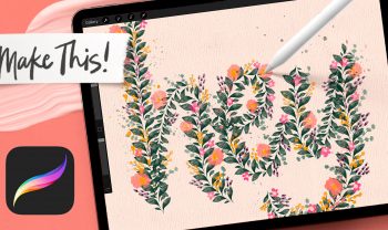 How to Make a Pattern Lettering Brush in Procreate