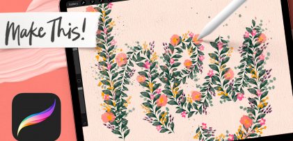 Make a Pattern Lettering Brush in Procreate￼