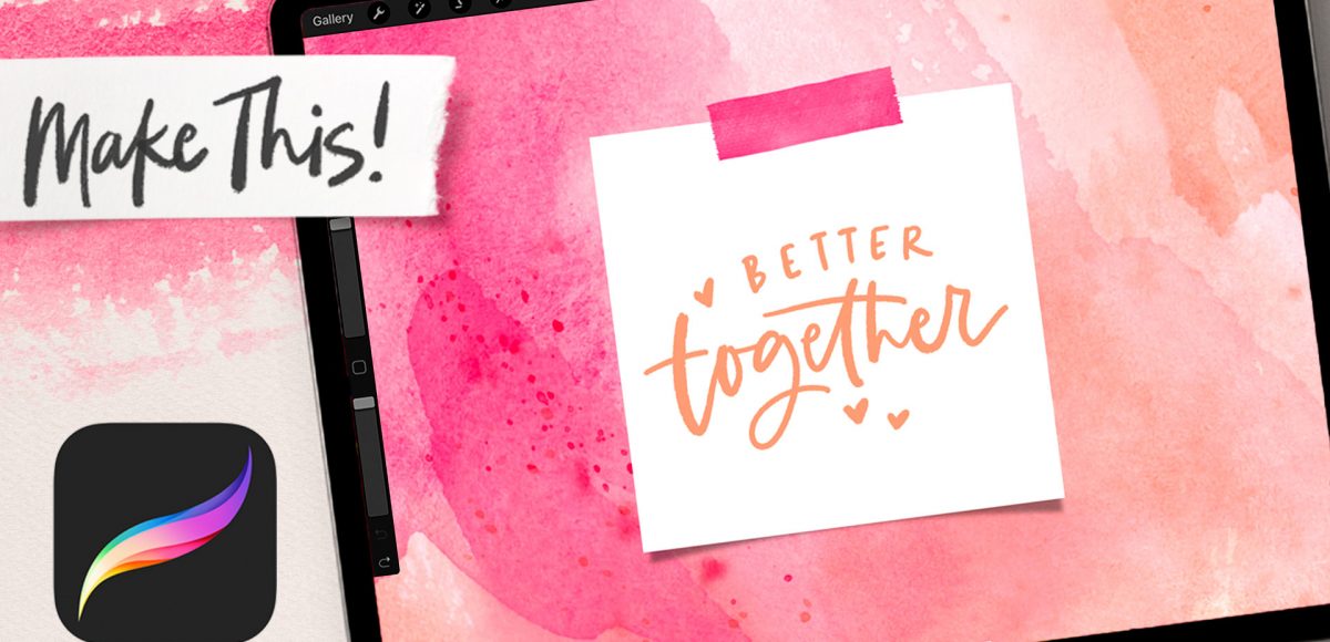 Paint Messy Watercolor Backgrounds in Procreate