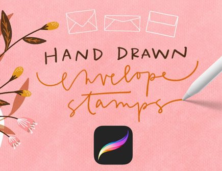 Hand Drawn Envelope Stamps