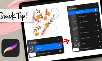 Quick Tip: Convert Flattened Artwork into Layers in Procreate