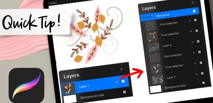 Quick Tip: Convert Flattened Artwork into Layers in Procreate￼