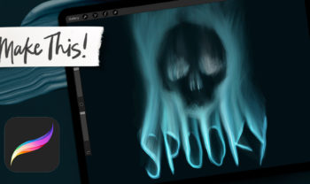 Spooky Skull Animation in Procreate