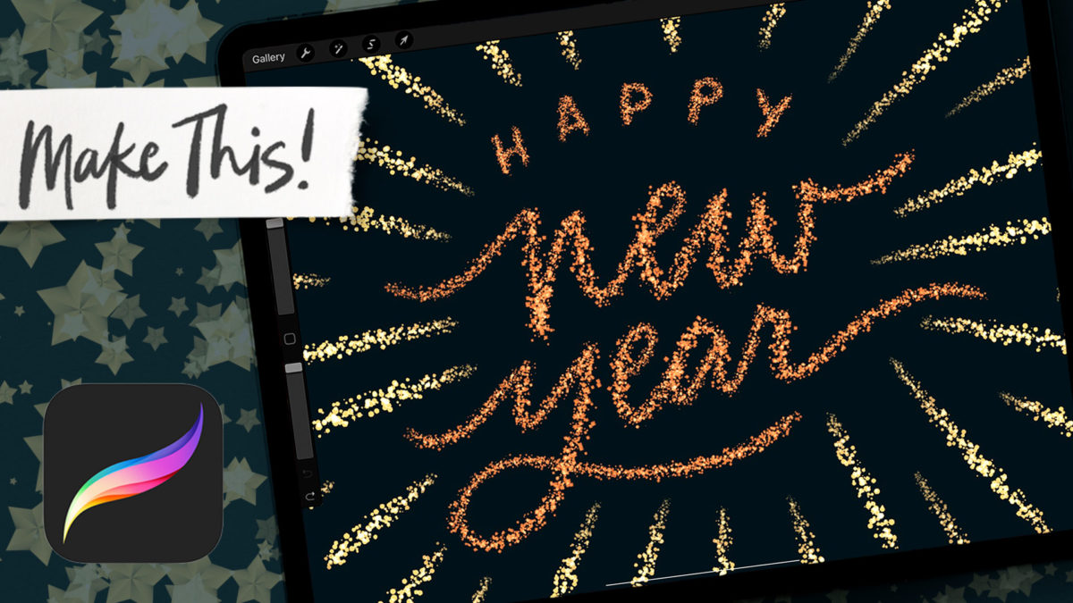 New Year’s Firework Animation in Procreate