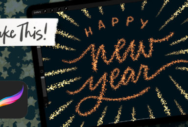New Year’s Firework Animation in Procreate