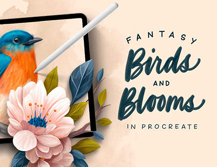 Fantasy Birds and Blooms